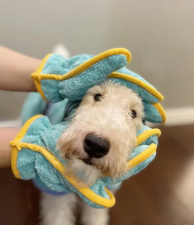 Super Dry Absorbent Full-wrap Quick-drying Pet Bathrobe