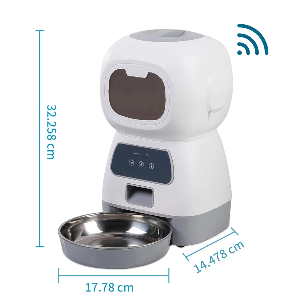 Automatic Pet Feeder For Cats WiFi Smart Swirl Slow Dog Feeder