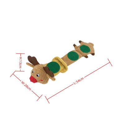 Christmas Pet Plush Toy Elk Sniff Dog Leakage Puzzle Toy