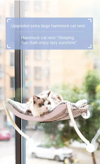 Relax Cat Hammock Balcony Windows Mount Sunny Seat