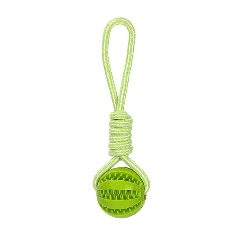 Pet Treat Balls with Rope Interactive Ball Toy