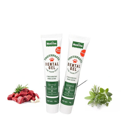 Pet Healthy Edible Toothpaste With Toothbrush Set