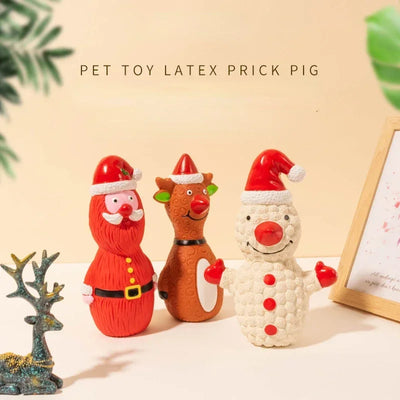 Christmas Collection Latex Sound Dog Toy