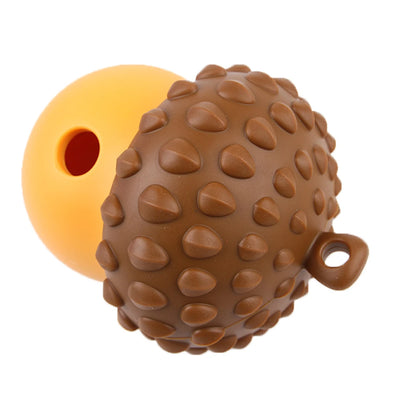 Boule de friandises en silicone Nuts &amp; Rockets qui fuit