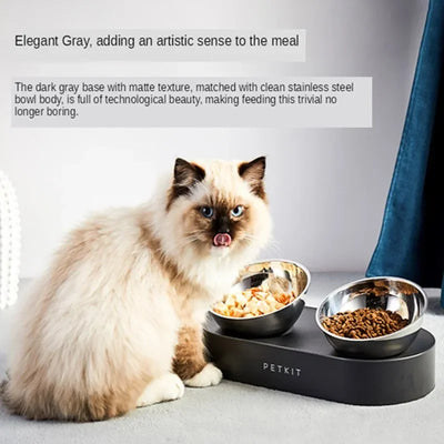 PETKIT Stainless Steel Double Pet Bowl