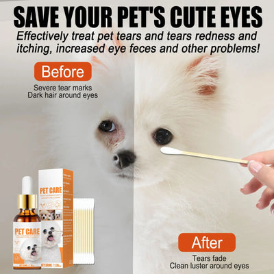 Pet Eye Wash Drops Remove Tear Marks & Tear Stain Remover