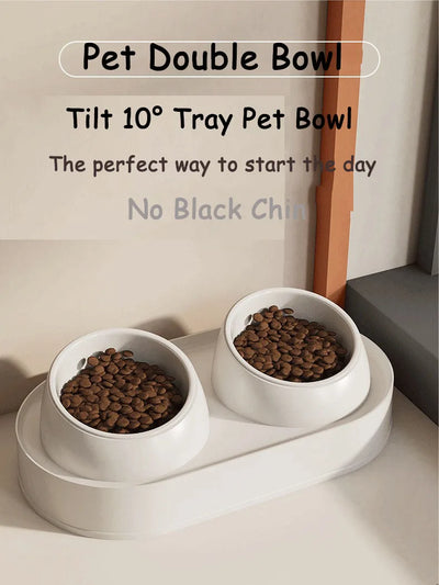 Neck Protection Pet Double Bowl Non Slip