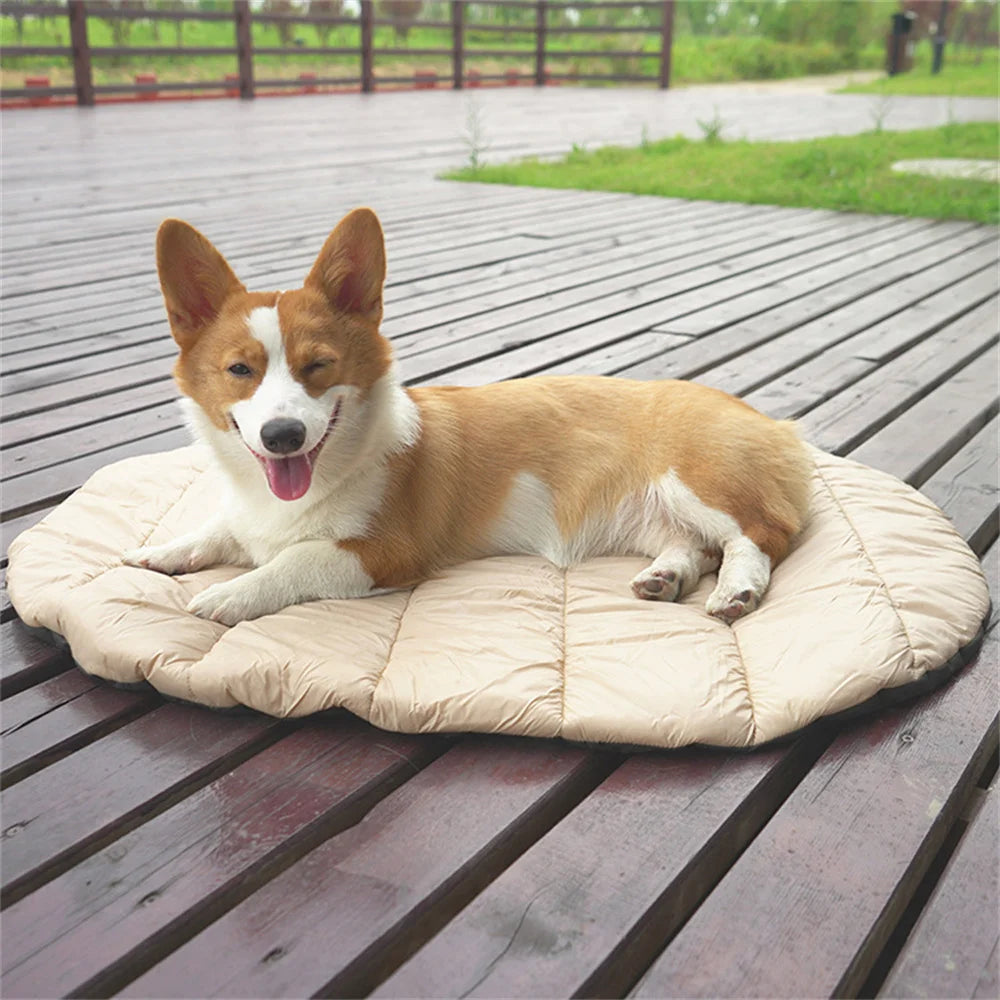 Tapis de voyage pliable pour animaux de compagnie, coussin imperméable pour l'extérieur