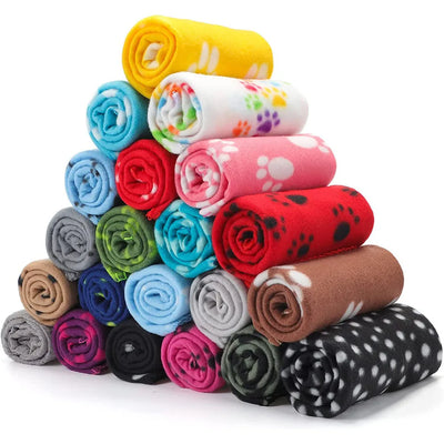 Couverture douillette pour chiot multicolore