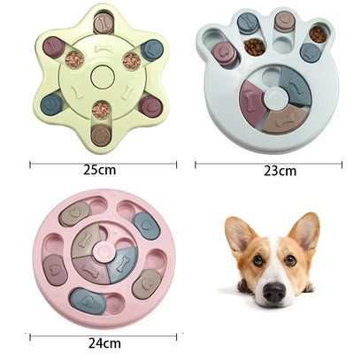 Jouets de puzzle pour chiens Distributeur de nourriture interactif à alimentation lente Augmente le QI 