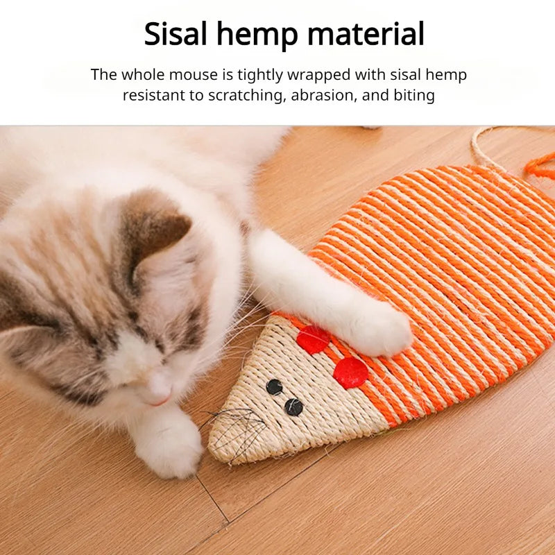 Cat Scratch Board Cartoon Mouse Sisal