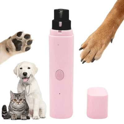 Broyeur à ongles électrique pour animaux de compagnie avec lumière LED