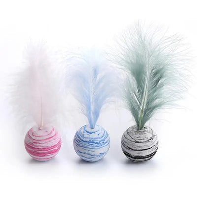 Cat Ball Feather Toy