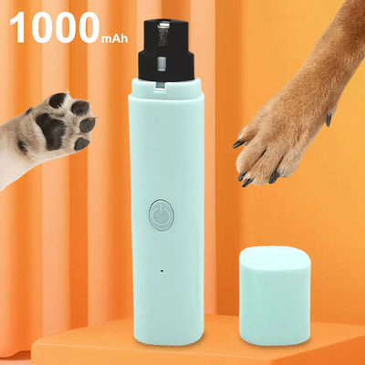 Broyeur à ongles électrique pour animaux de compagnie avec lumière LED