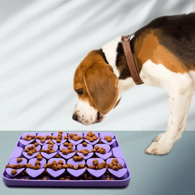 Tapis à lécher Leaf Dog pour une alimentation lente