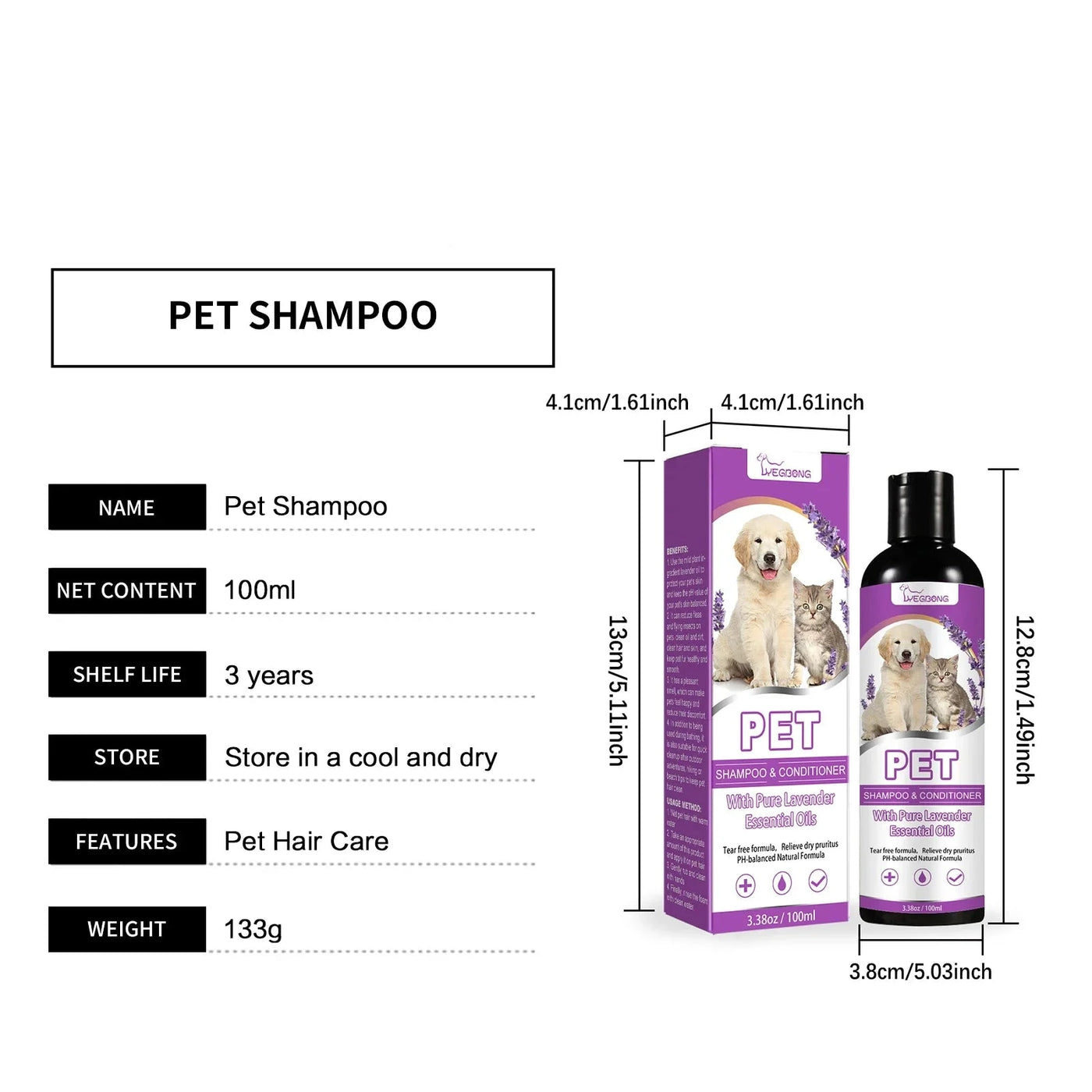 Pet Fur Smoothing Set