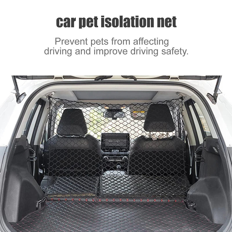 Durable Dog Car Safety Barrier Net Adjustable