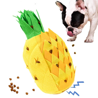 Sniffing Treat Pineapple Dog Toy