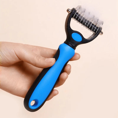 Ultra Groom Pet Deshedding Brush - Double-Sided Undercoat Shedding Comb