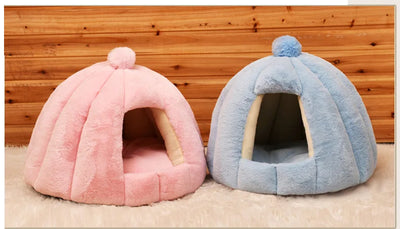 Warm Winter Comfort Pet House Bed