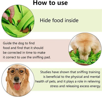 Pet Dog Snuffle Mat Nose Smell Training