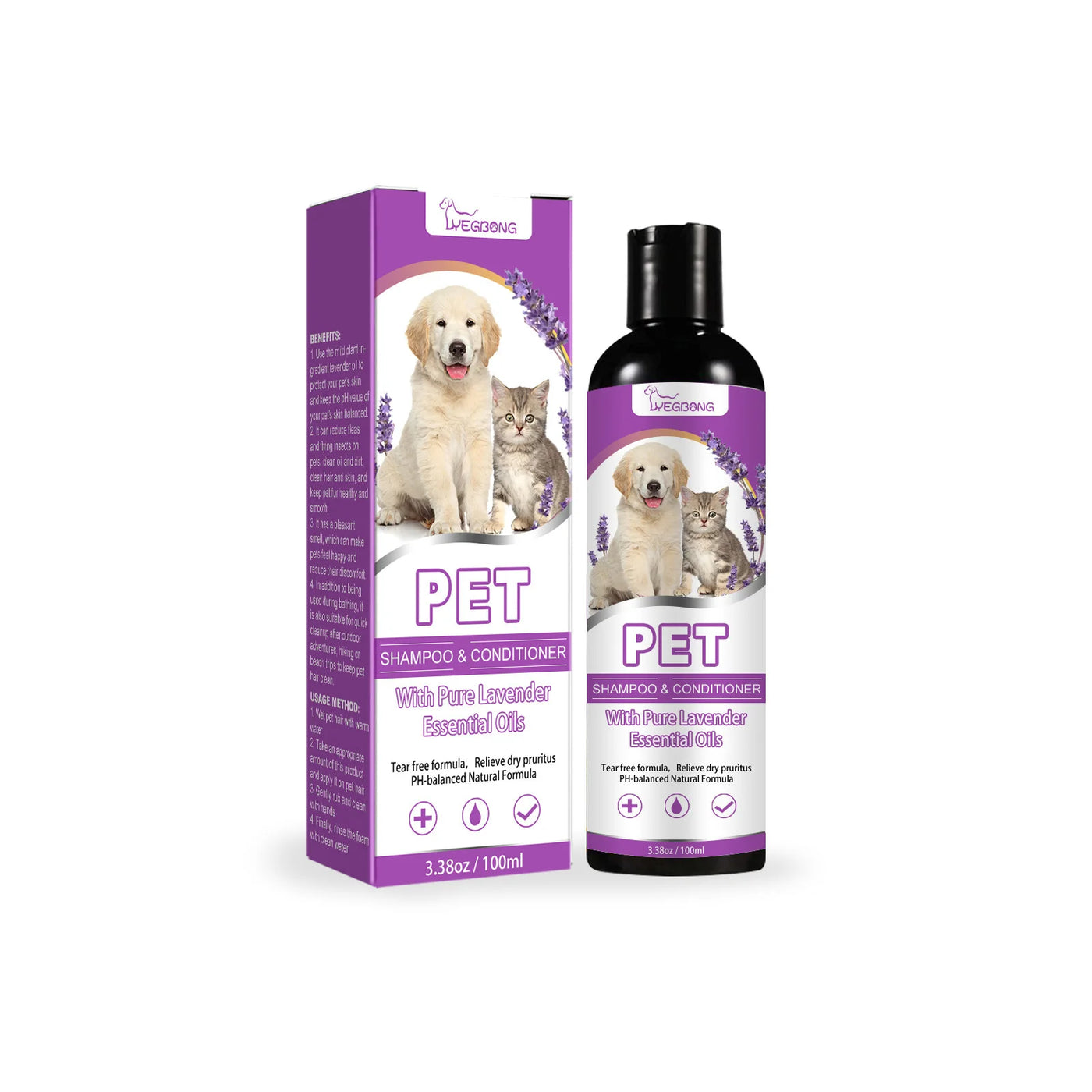 Pet Shampoo Hair Softening & Itch Removing