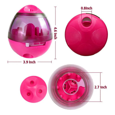 Interactive Pet Toy Increases IQ Treat Ball Food Dispenser