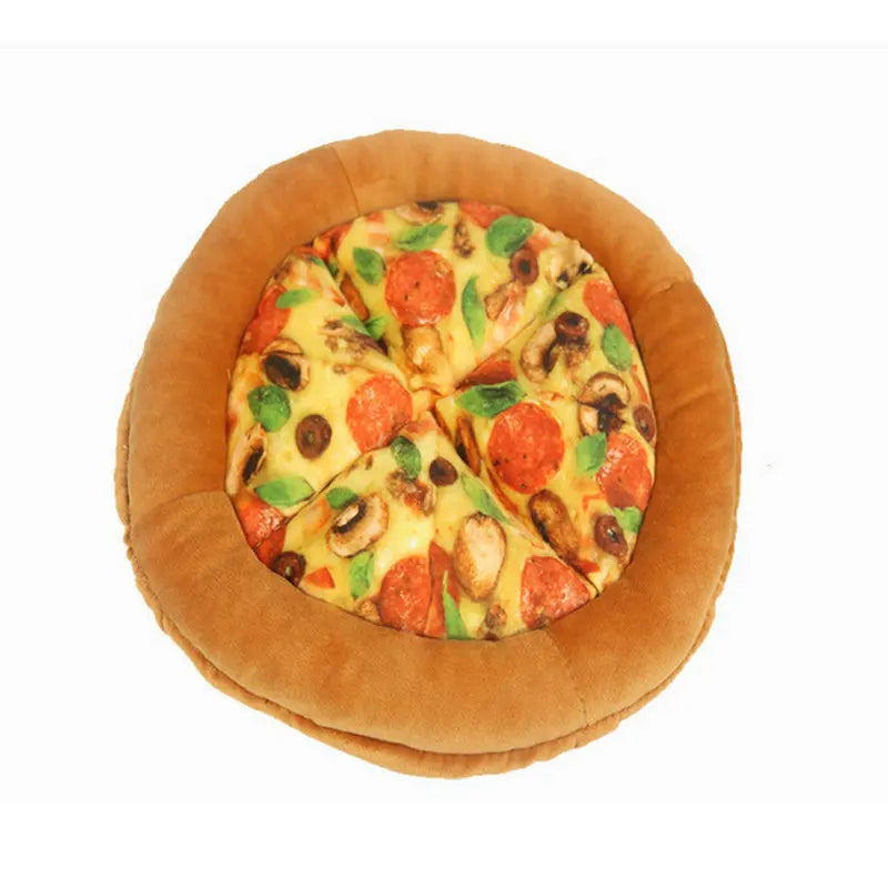 Pizza Snack Plush Squeaky Sound Pet Toy