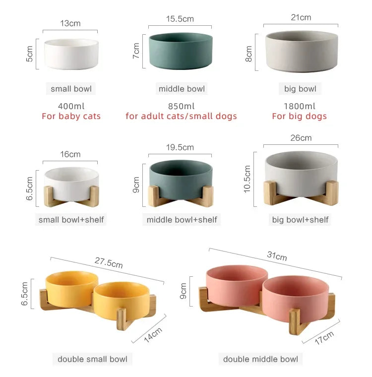 Ceramic Dog Feeding Bowl