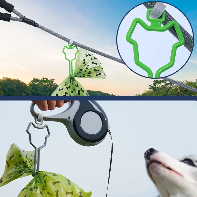 Hands Free Dog Poop Bag Holder Pet Waste Carrier Clip