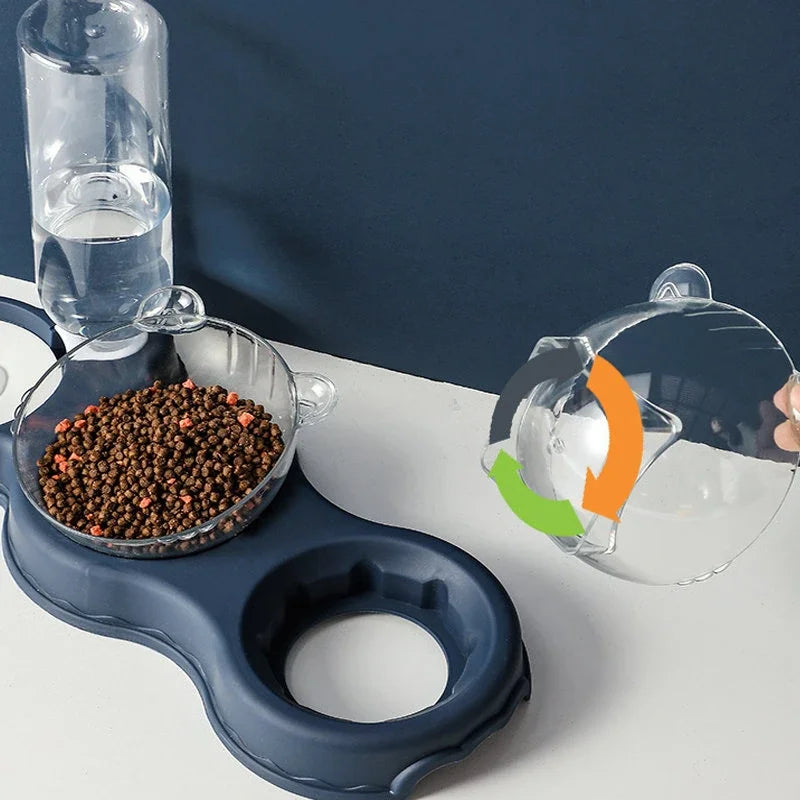 Haustier Katze Schüssel Automatische Feeder 3-in-1 Hund Katze Lebensmittel Schüssel Mit Wasser