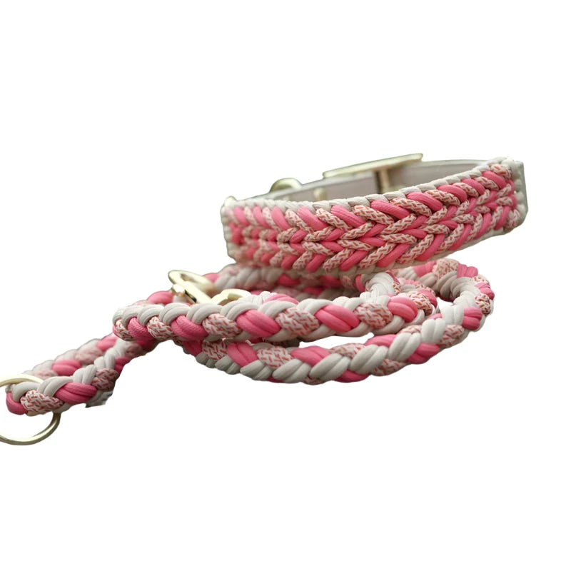 Hand-woven Heaven Leash and Collar Set