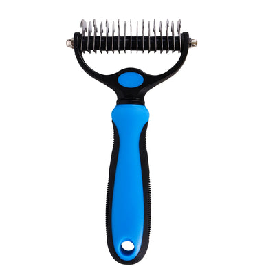 Ultra Groom Pet Deshedding Brush - Double-Sided Undercoat Shedding Comb