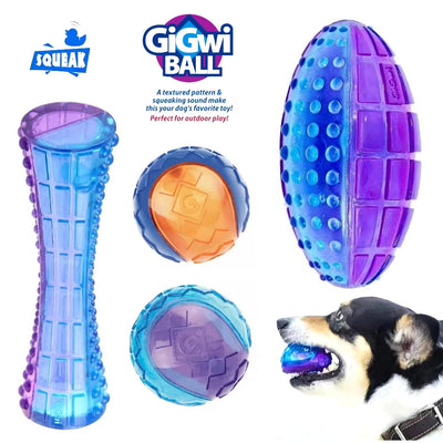 Gigwi Pet Toys Interaktives Hundeball-Set, Größe S/M