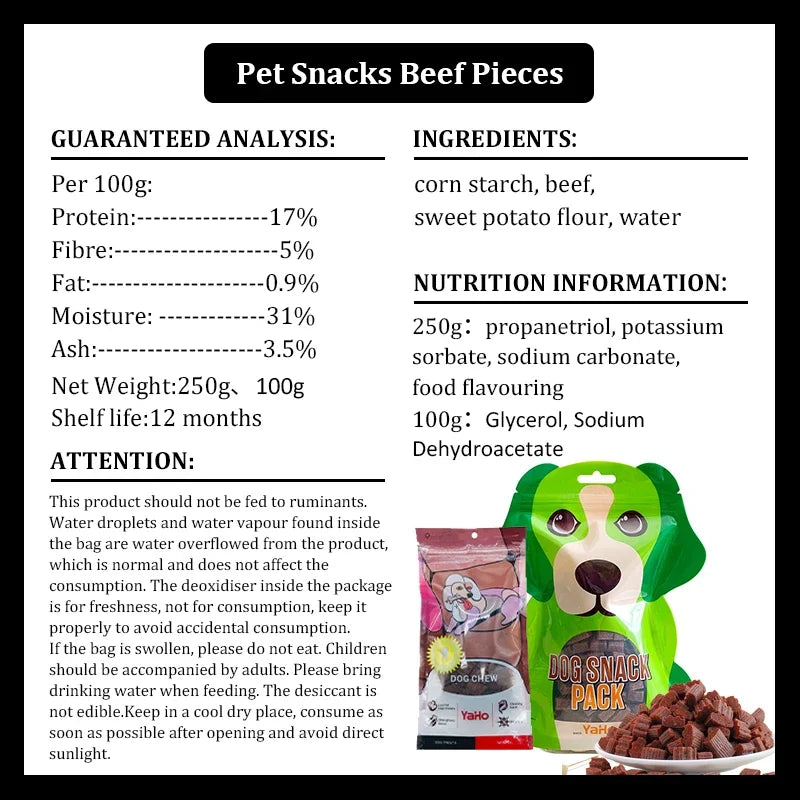 Dog Nutrition Kausnacks Rind