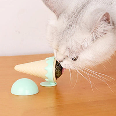 Jouet pour chat en forme de glace à la menthe