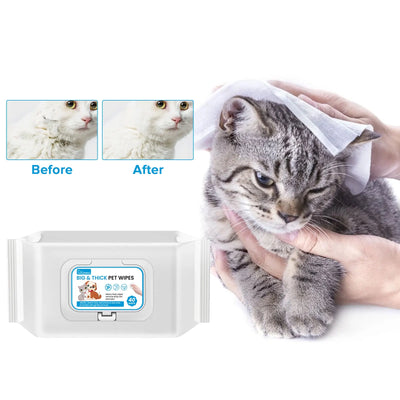 Pet Wipes Body Cleaning Deodorant Eye Ear Dirt Remover Wet