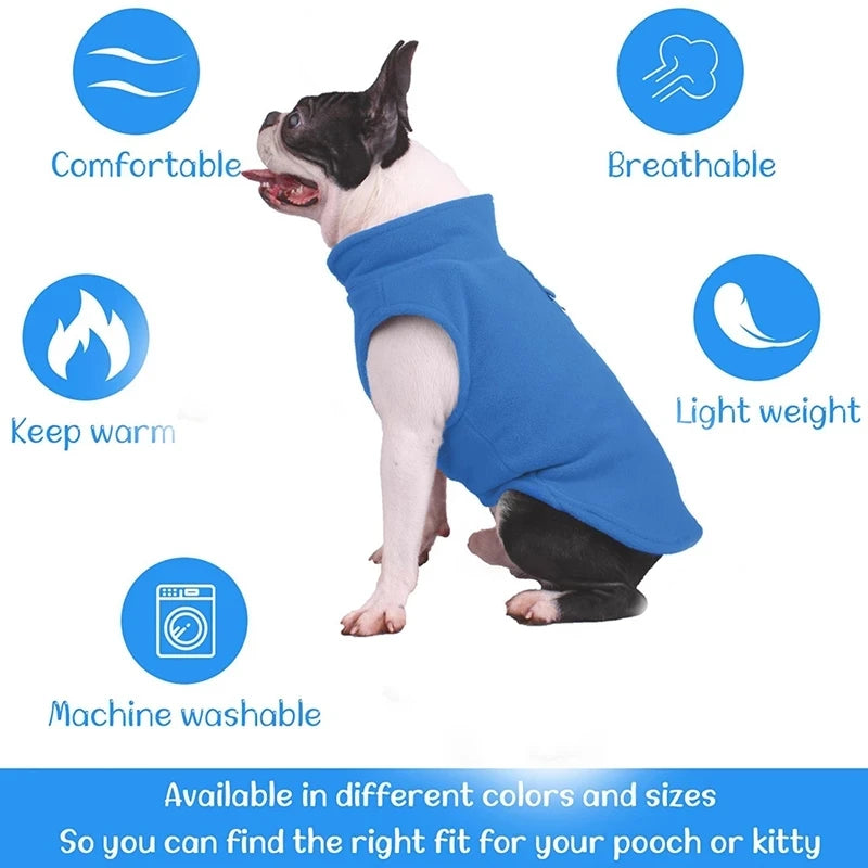 Warm Fleece Dogs Clothes Soft