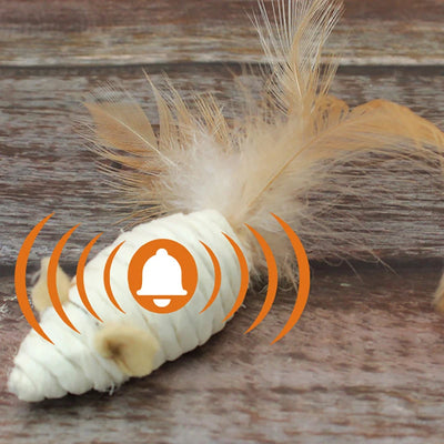 Cat Toys Mouse Feather Sisal Rope Toy 5Pcs.