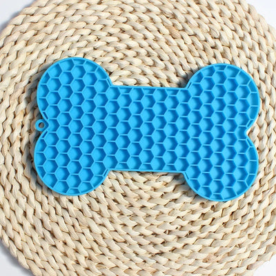 Bone Shape Silicone Pet Licking Pad