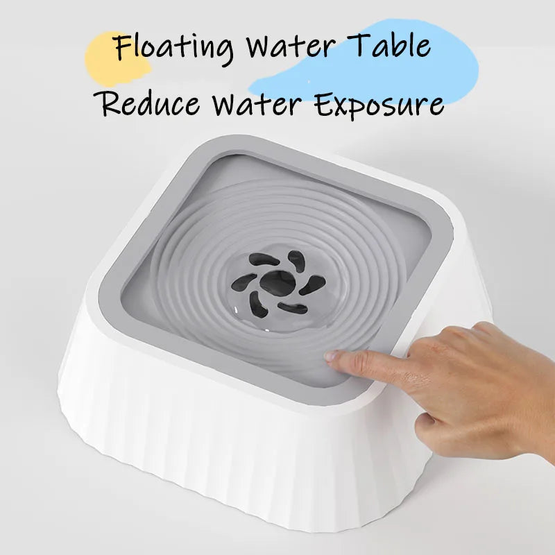 Pet Floating Water Bowl Non-Wetting Mouth