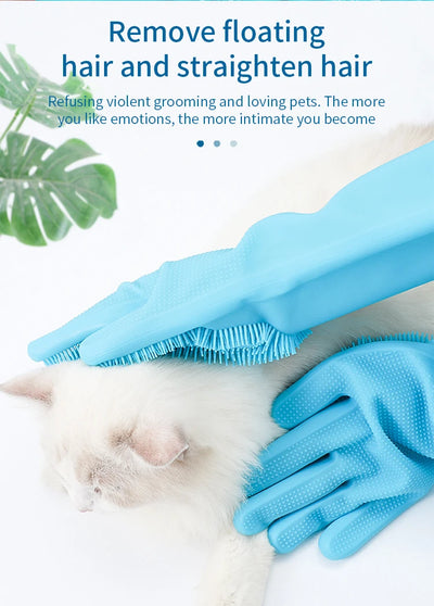 Pet Grooming Cleaning Gloves