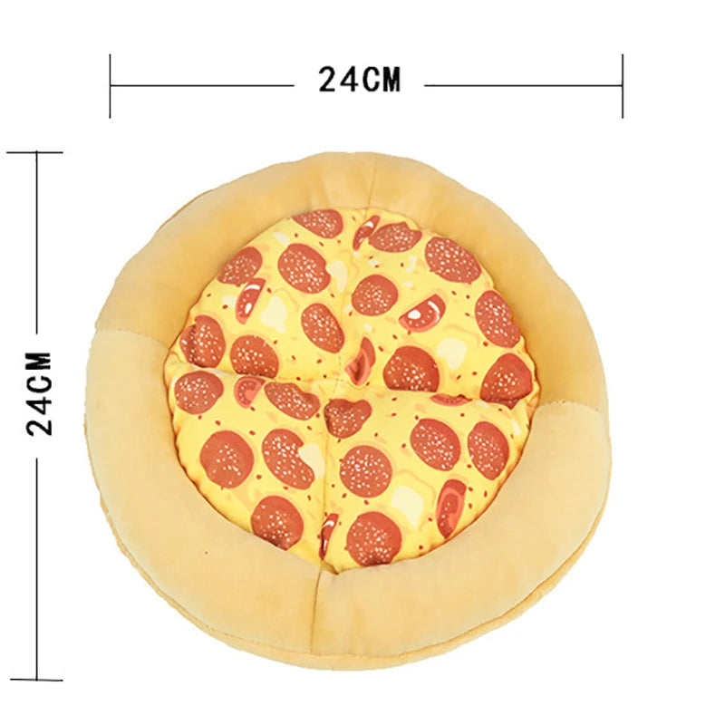 Pizza Snack Plush Squeaky Sound Pet Toy