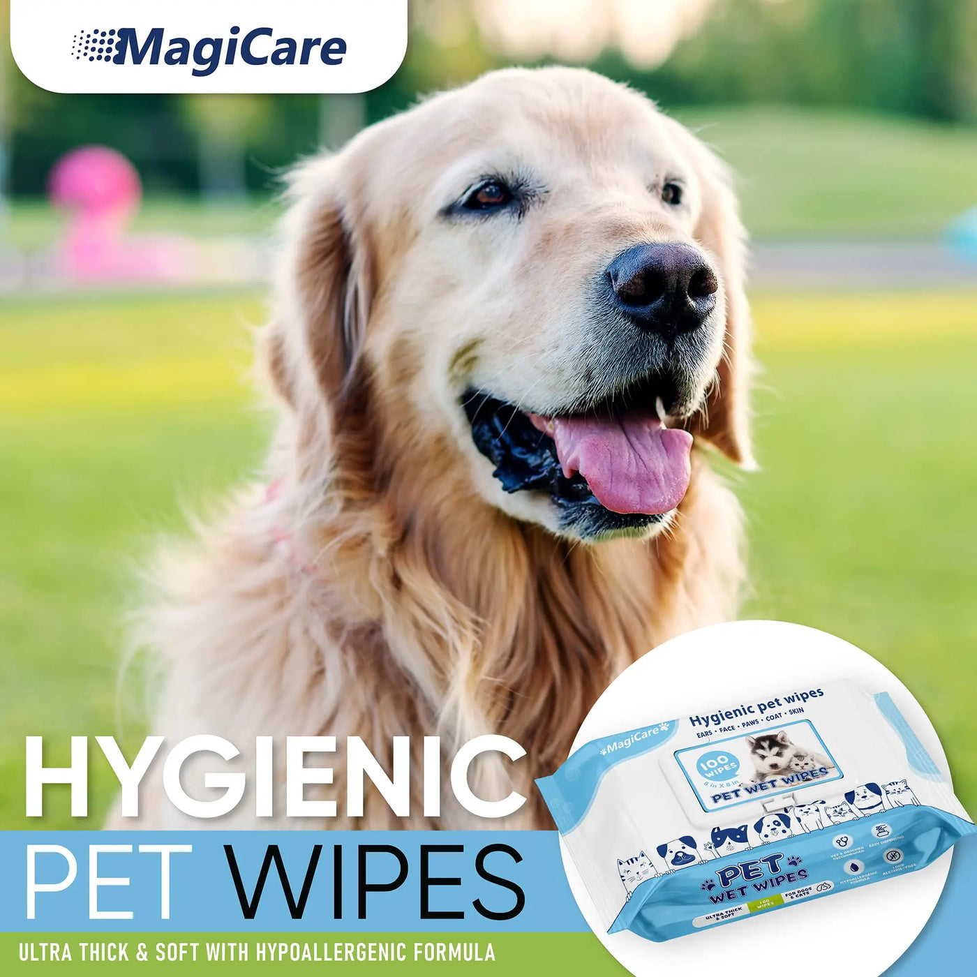 Sensitive Cleaning and Wipes for Paws, Body and Butt Dog Wipes