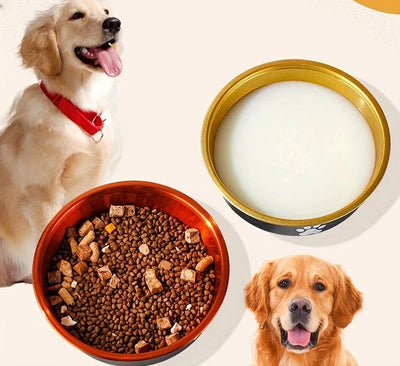 Classic Anti-Slip Stainless Steel Dog Bowls