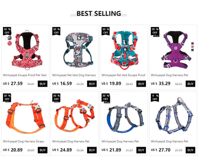 Dog Harness with Backpack Multifunctional