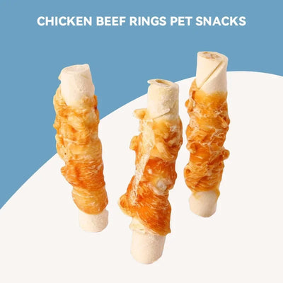 Calcium Dog Snacks Bones Chicken Meat Jerky Cowhide Sticks