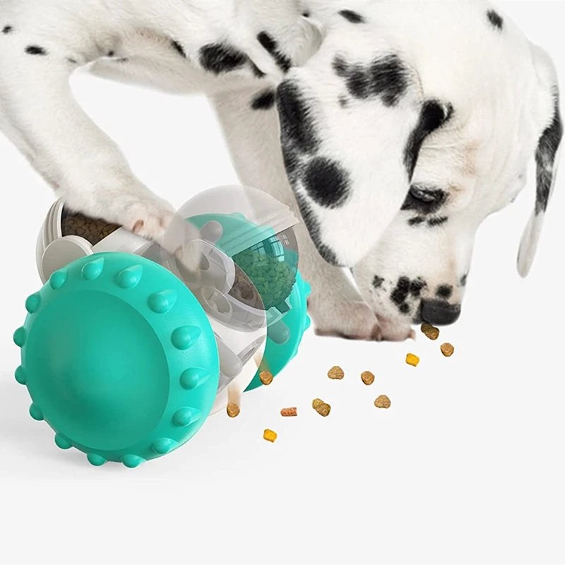 Dog Robot Toys Pet Food Interactive Tumbler Slow Feeder Funny