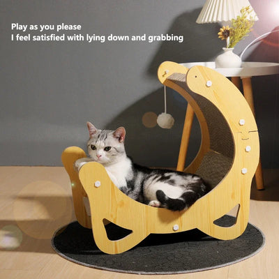 Moon Cat Scratching Bed