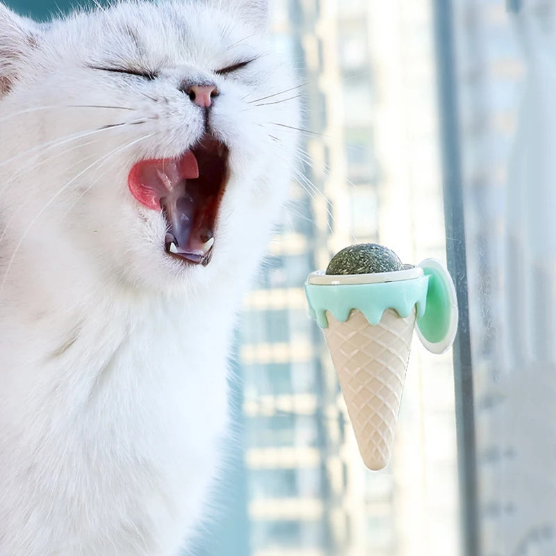 Jouet pour chat en forme de glace à la menthe